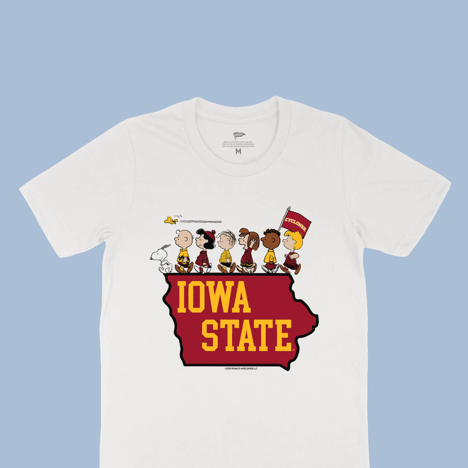 Peanuts x Iowa State Youth White The Gang Short Sleeve T-Shirt